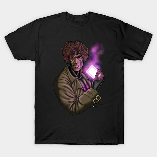 Black Gambit T-Shirt by CajunCajoleArt